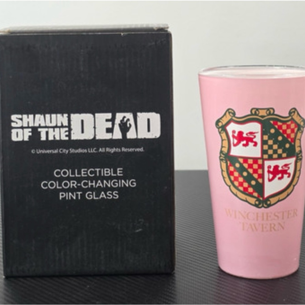Shaun of the Dead Pink Pint Glass